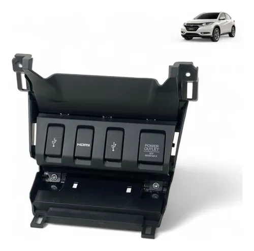 Moldura Painel Entrada Usb Aux Honda Hr-v 2016 A 2019