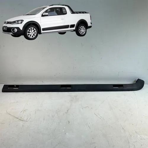 Friso Caçamba Esquerdo Volkswagen Saveiro Cross 2014 A 2015 Preto