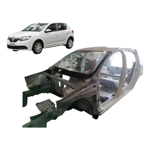 Carcaca Carroceria Teto Lateral Coluna Traseira Sandero 2018 Branco