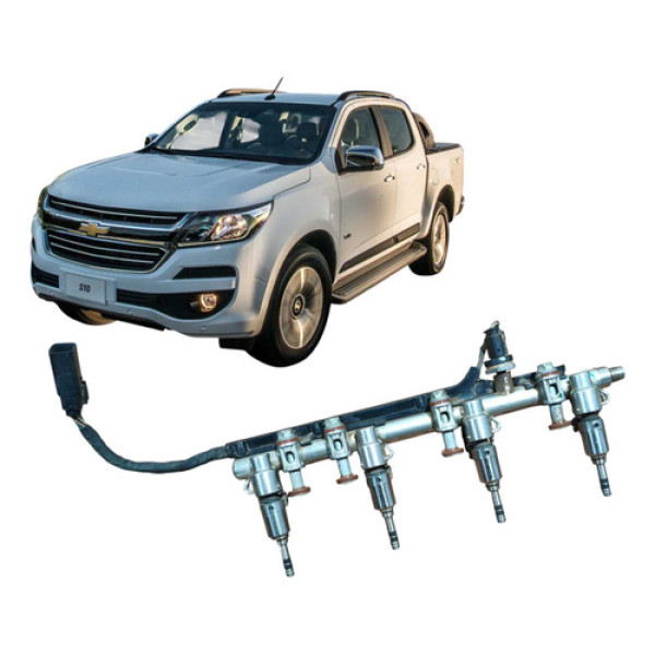 Flauta Com  Bicos Injetores Chevrolet S10 Ltz Fd4a 2018
