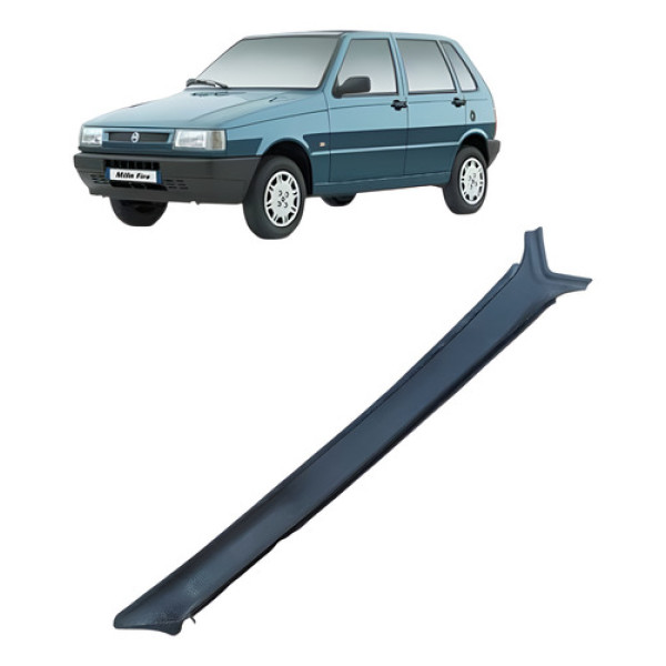 Acabamento Coluna Diant Lado Direito Fiat Uno Mille 2003 Preto
