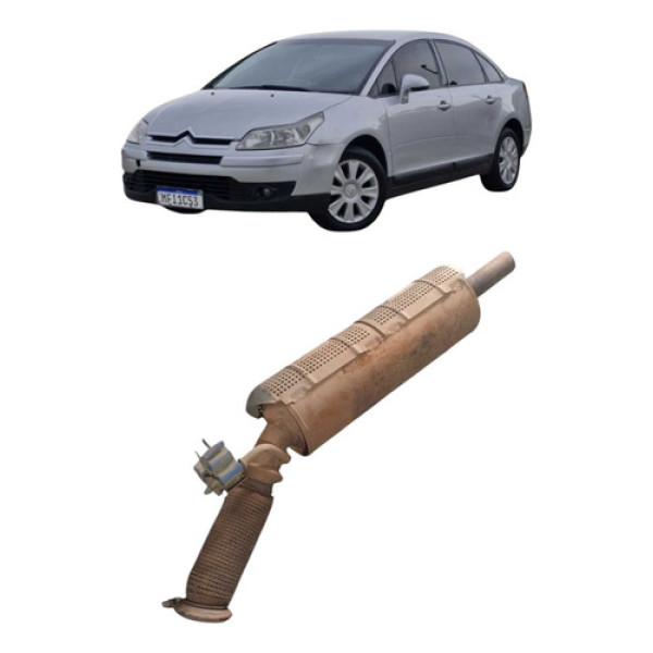 Cano Escapamento Parte Dianteiro Citroën C4 Pallas 2008 Cinza