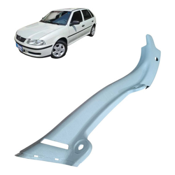 Acabamento Soleira Porta Traseira Direita Vw Gol 2000 Prateado