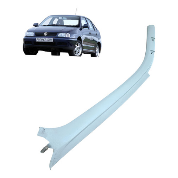 Acabamento Coluna Dianteira Esquerda Vw Polo Classic 1999 Prateado