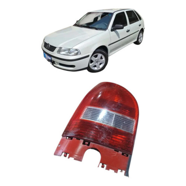 Lanterna Farol Traseira Direita Volkswagen Gol 2000 Direito/passageiro Cinza