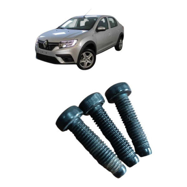 Parafusos Do Banco Dianteiro Direito Renault Logan 1.6 2021 Preto