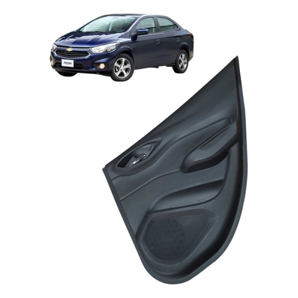 Forro Da Porta Traseira Direit Chevrolet Prisma 1.4 Eco Null Preto