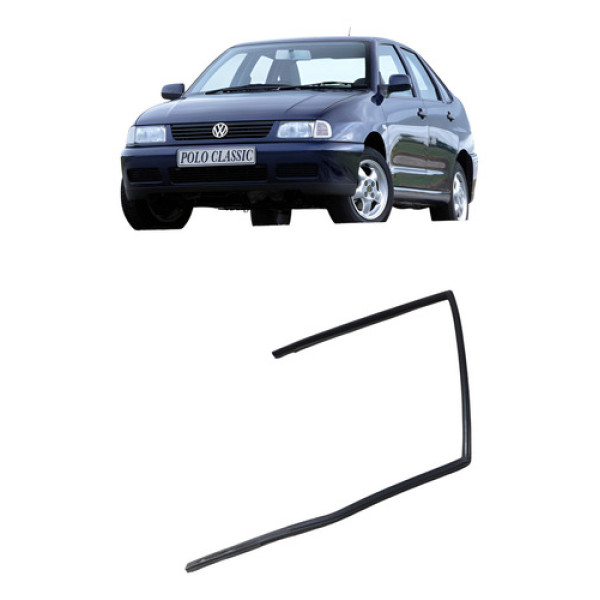 Borracha Guia Traseiro Direito Volkswagen Polo Classic 1999 Prateado
