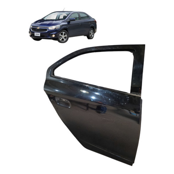 Porta Traseira Direita Chevrolet Prisma 1.4 Eco Null Traseira Direita Preto