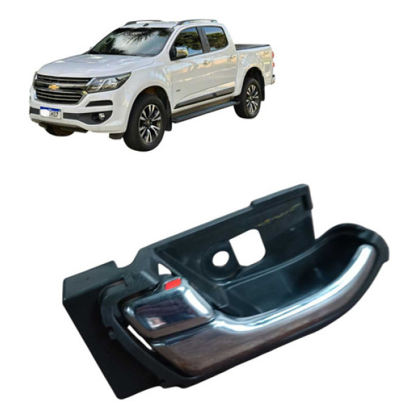  Maçaneta Interna Tras Esquerda Chevrolet  S10 Ltz Fd4a 2018 Branco Traseira