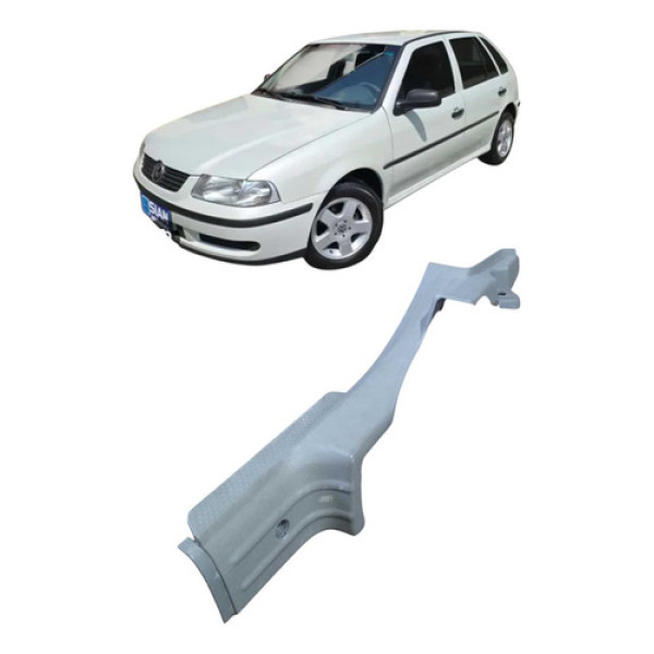 Moldura Soleira Extensão Traseira Direita Vw Gol 2000 Prateado