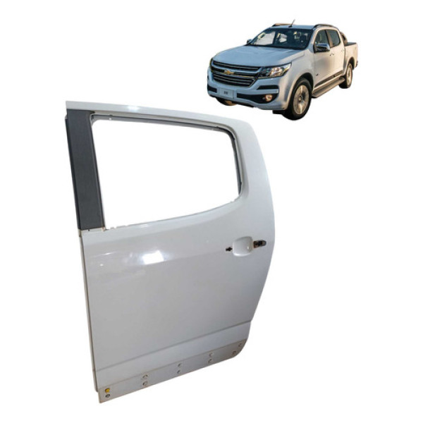 Porta Traseira Lado Esquerdo Chevrolet S10 Ltz Fd4a 2018 Traseira Esquerdo Branco