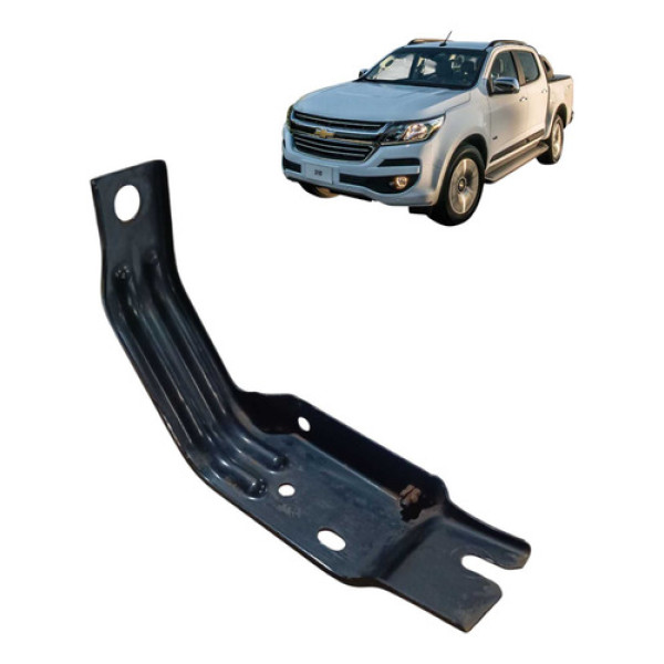 Suporte Lateral Caçamba Esquerdo Chevrolet  S10 Ltz Fd4a2018 Branco