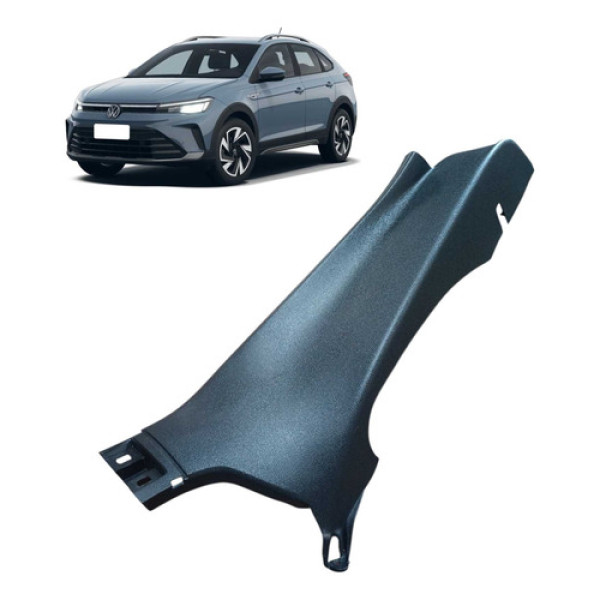 Acabamento Banco Soleira Traseiro Dir Vw Nivus 2025 Preta