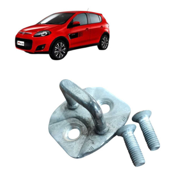  Batente Porta Traseira Esquerda Fiat Palio Attract 1.0 2016 Branco