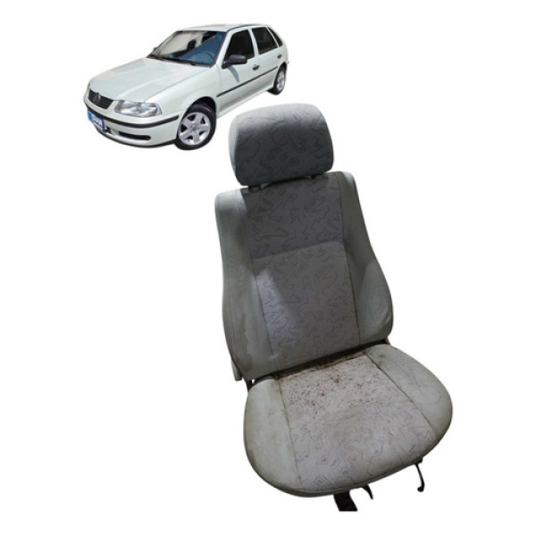 Banco Dianteiro Motorista Esquerdo Volkswagen Gol 2000 Prateado