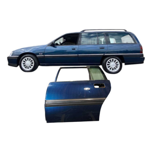Porta Traseira Esquerda Chevr Omega Suprema Gls 94/95 1995 Traseira Esquerdo Azul-turquesa