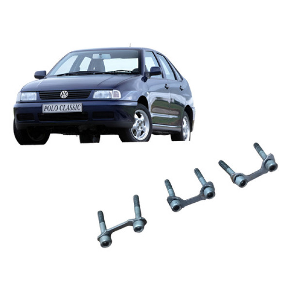 Parafuso Da Coifa Lado Direito Volkswagen Polo Classic 1999 Prateado