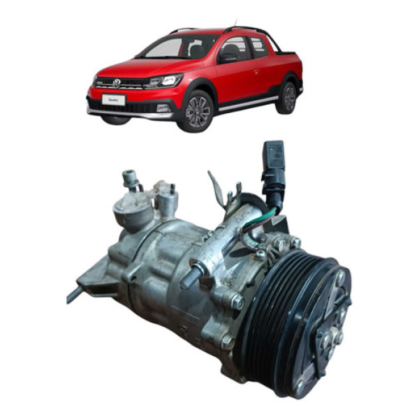Compressor Ar Condicionado Volkswagen Saveiro Cd Robust 2023