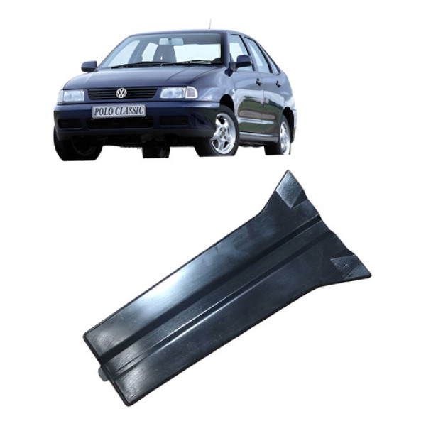 Moldura Acabamento Proteção Lado Esq Vw  Polo Classic 1999 Prateado