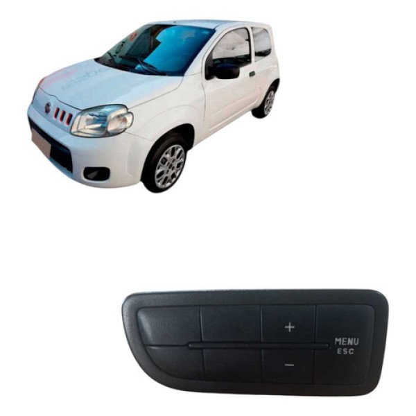 Botão Comando Computador De Bordo Fiat Uno Vivace 1.0 2015 Branco
