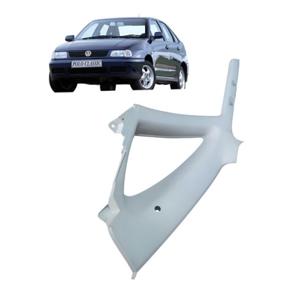 Acabamento Moldura Coluna Tras Direito Vw Polo Classic 1999 Prateado