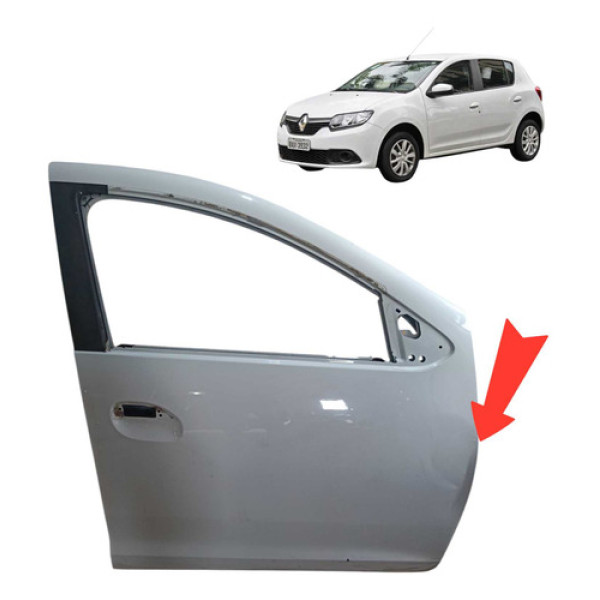 Porta  Dianteira Direita Renault Sandero  2018 Dianteira Direito Branco