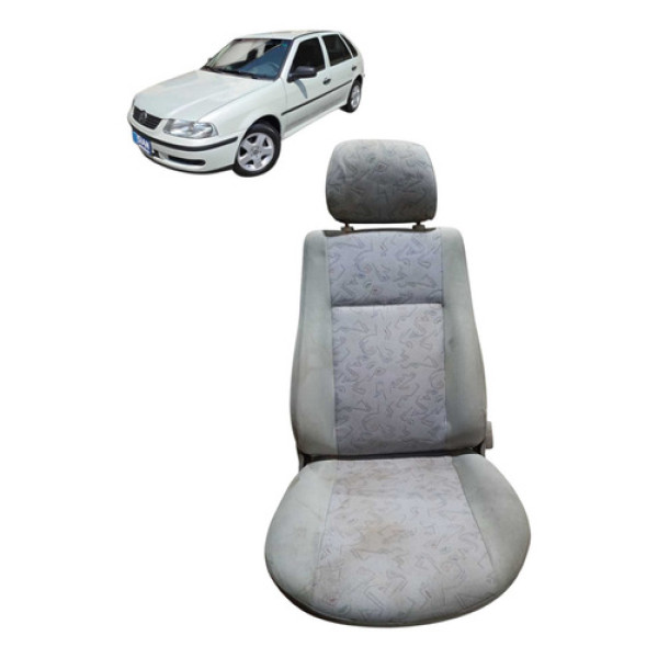 Banco Dianteiro Direito Passageiro Volkswagen Gol 2000 Prateado