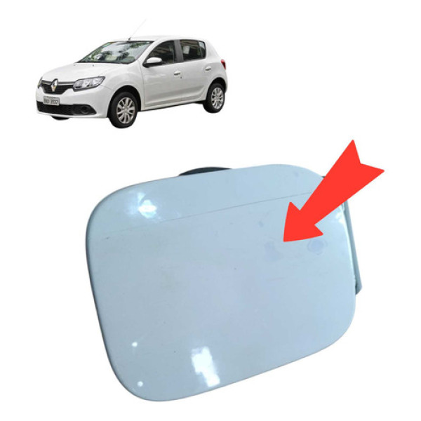 Portinhola Tanque De Combustível Renault Sandero  2018 Branco