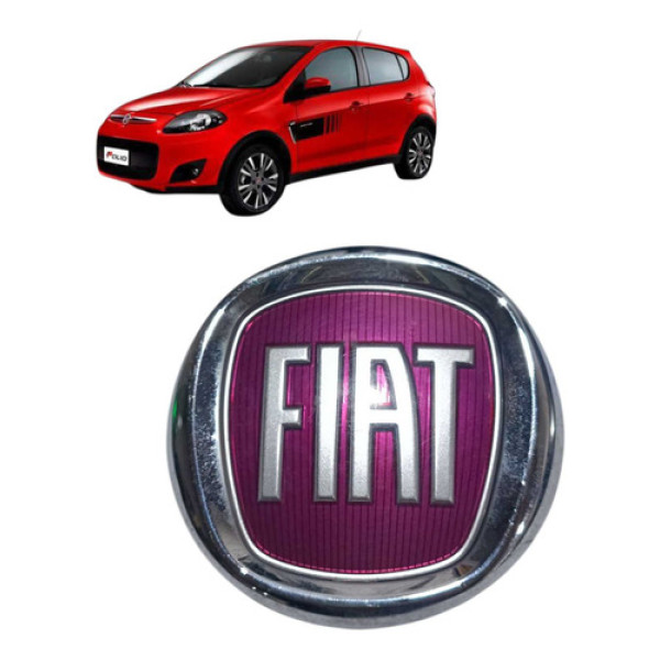 Emblema Do  Fiat Palio Attract 1.0 2016 Branco
