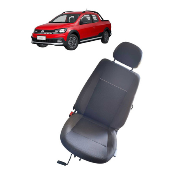 Banco Motorista Volkswagen Saveiro Cd Robust 2023 Cinza