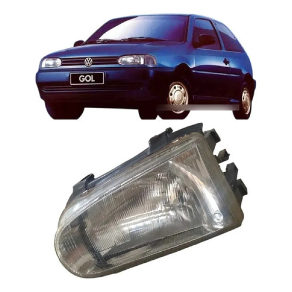 Farol Dianteiro Esquerdo Volkswagen Gol 1996 Esquerdo/motorista