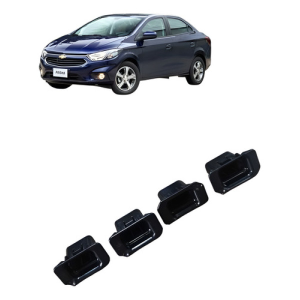 Jogo Guia Painel Instrumentos Chevrolet Prisma 2017 Preto