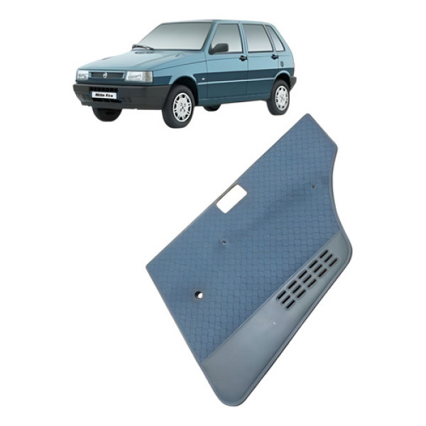 Forro Da Porta Traseira Direita Fiat Uno Mille 2003 Preto