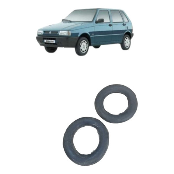 Borracha Suporte Escape Fiat Uno Mille 2003 Preto