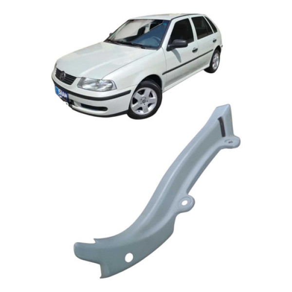 Acabamento Soleira Traseira Esquerda Volkswagen Gol 2000 Prateado