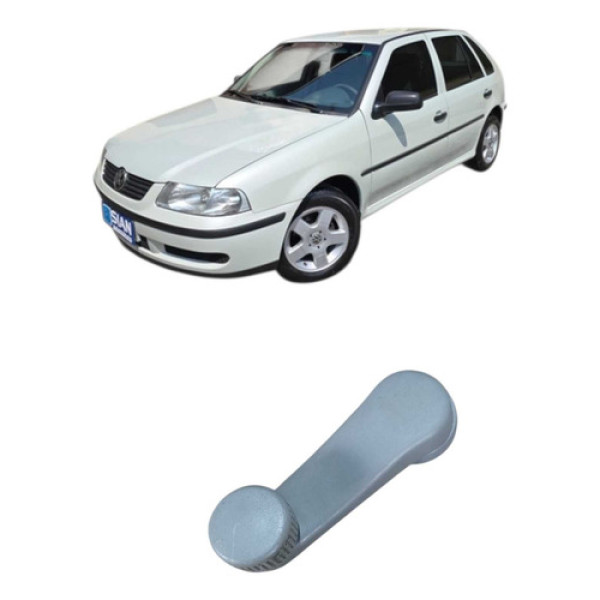 Maçaneta Porta Traseiro Direito Volkswagen Gol 2000 Prateado Traseira