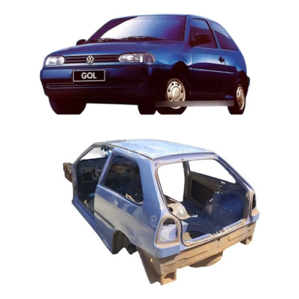 Carcaça Carroceria Do Volkswagen Gol 1996 Azul