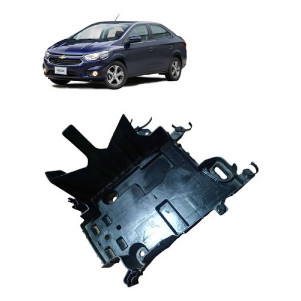 Suporte Base Da Bateria Chevrolet Prisma 2017 Preto