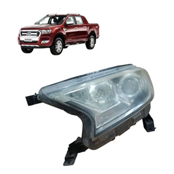 Farol Dianteiro Lado Esquerdo Da Ford Ranger Esquerdo/motorista