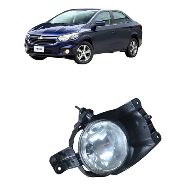 Farol De Milha Dianteiro Direito Chevrolet Prisma 2017 Cinza