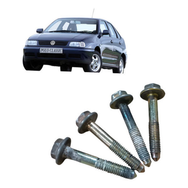 Parafusos Suporte Travessa Inf Frontal Motor Poloclassic1999 Prateado
