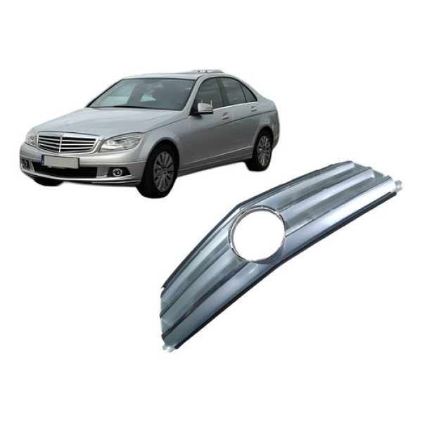 Frisos Grade Dianteira Mercedes W204 C250 C300 C350 Prateado