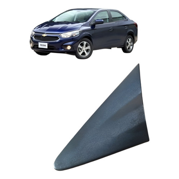 Moldura Retrovisor Paralama Chevrolet Prisma 1.4 Eco Null Preto