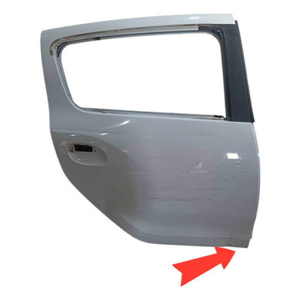 Porta Traseira Direita  Renault Sandero  2018 Traseira Direita Branco