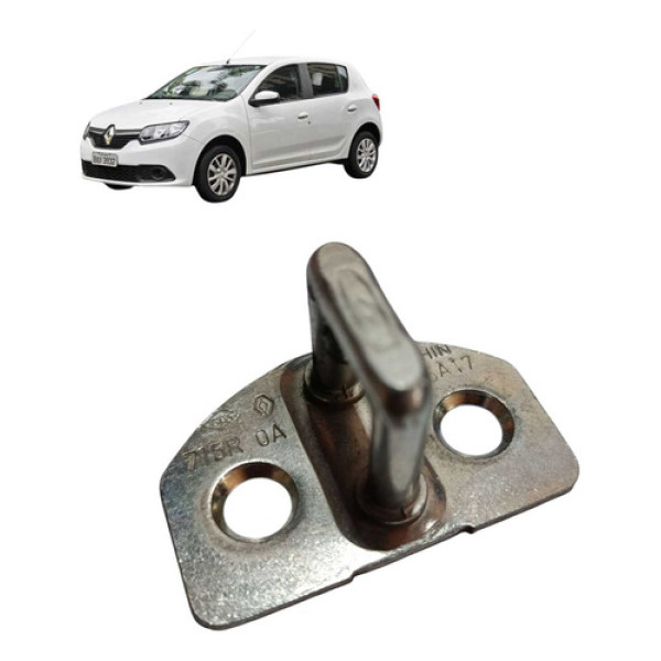 Batente Fechadura Traseira Esquerda Renault Sandero  2018 Branco