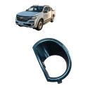 Moldura Farol De Milha Direito Chevrolet S10 Ltz Fd4a 2018 Preto Direito