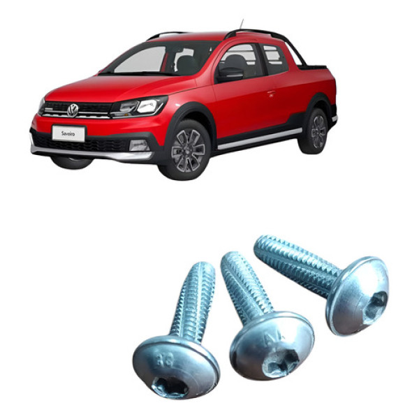 Parafuso Maçaneta Abert Tampa Tras Vw Saveiro Cd Robust 2023 Branco