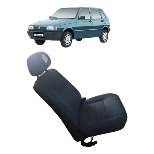 Banco Dianteiro Direito Fiat Uno Mille 2003 Preto