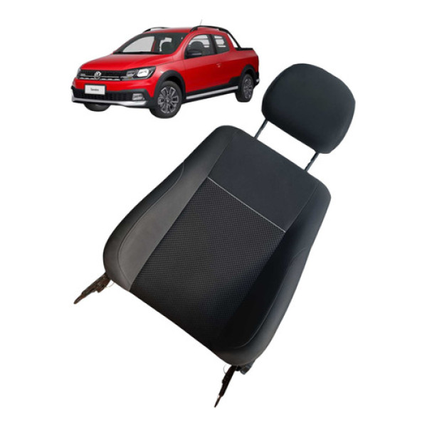Encosto Banco Dianteiro Direito Vw Saveiro Cd Robust 2023 Preto